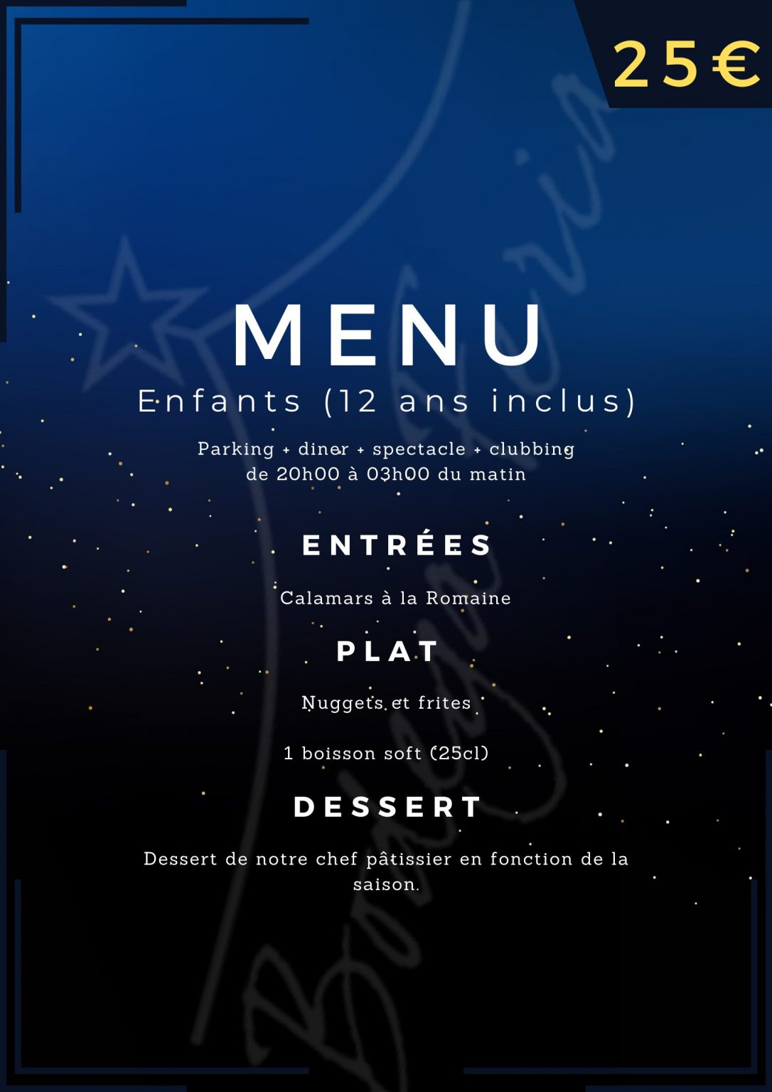 Menu Enfants - Bodega Feria